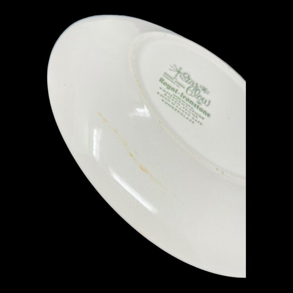 2- Star Glow Royal China Royal-Ironstone Plates Atomic Star Retro Vtg 10 in USA - Picture 4 of 6